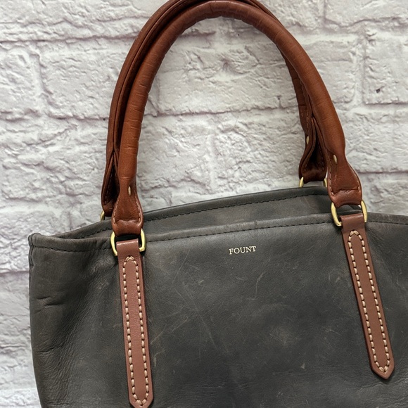 Fount petite atlas Wolf handbag & tossle genuine leather - Picture 3 of 12